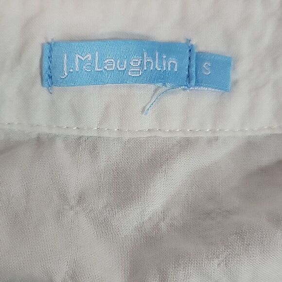 J.Mclaughlin Lois Shirt Suriname Size S Long Sleeve Botanical Print Cotton - Picture 4 of 5